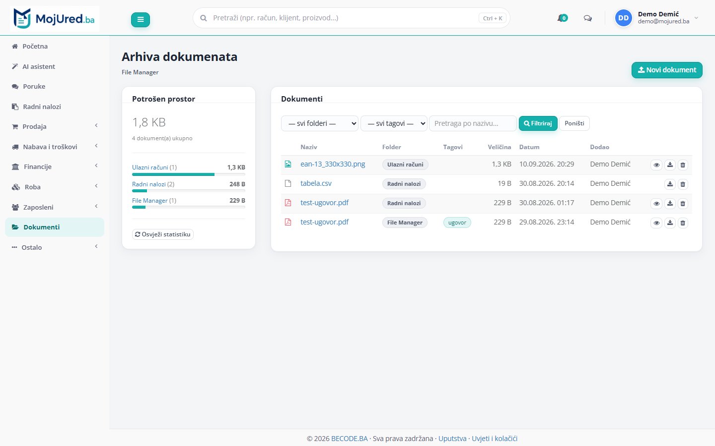 Arhiva dokumenata / File Manager