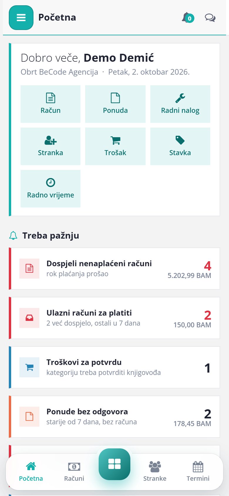 Početna na mobitelu
