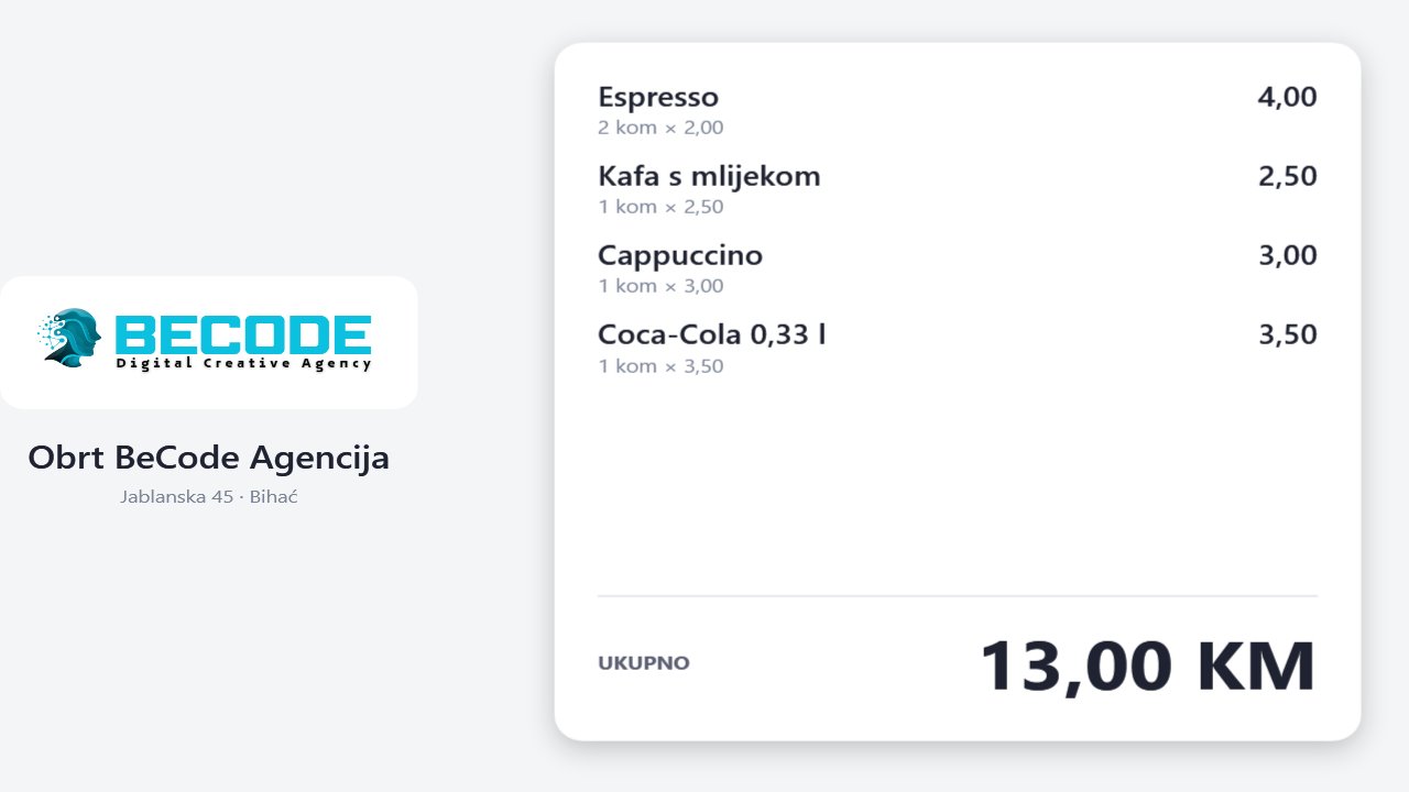Ekran za kupca na drugom monitoru